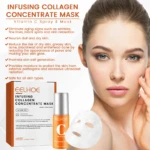 EELHOE Infusing Collagen Concentrate Mask con Vitamina C, spray y mascarilla facial.