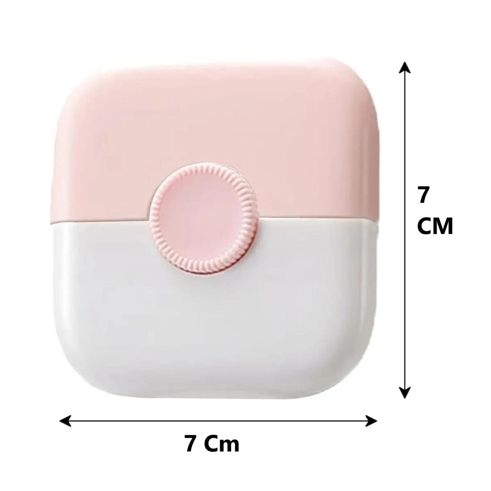 Peine de barba y cabello rosa y blanco con borde texturizado, medidas 7x7cm.