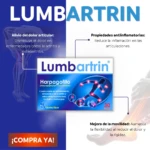 Lumbartrin con Harpagofito, 30 cápsulas para alivio de dolor articular e inflamación.
