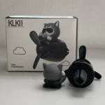 Ambientador para carro KLKII negro figura perro piloto avión caja y accesorio ventilador.