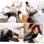 Lavacabezas inflable para adultos mayores y pacientes encamados - facilita el lavado de cabello sin derrames de agua - Imagen 3