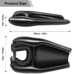 Lavacabezas inflable para adultos mayores y pacientes encamados - facilita el lavado de cabello sin derrames de agua