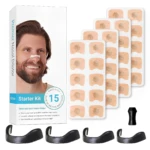 Dilatadores nasales magnéticos blancos para starter kit, con 15 pares. Alivio de congestión y ronquidos.