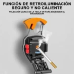 Encendedor eléctrico tipo llavero con retroiluminación, seguro y no calienta, para cigarillos.