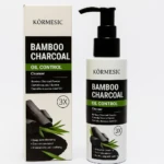 Set de dos limpiadores faciales líquidos Kormesic Bamboo Charcoal Oil Control con carbón activado.