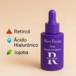 Set x2 Serum Retinol Alma Beauty morado, ácido hialurónico y jojoba.