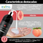 Lubricante híbrido 50% agua y 50% silicona, ideal para sexo anal y vaginal, envase negro.