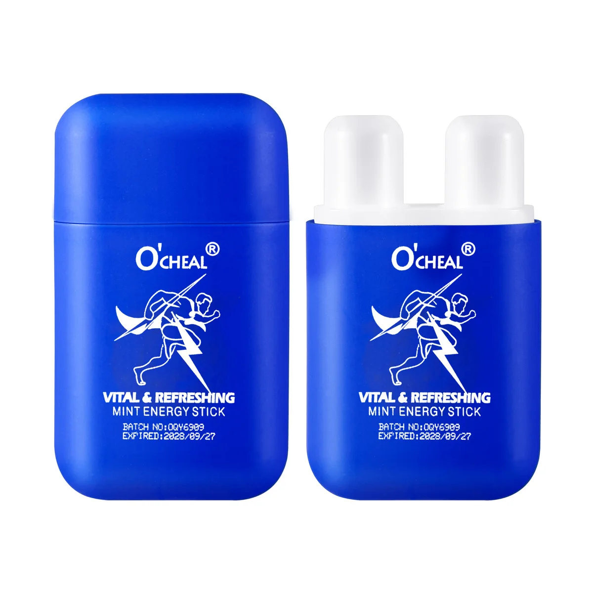 Set x2 Inhaladores O'cheal azul, Vital & Refreshing Mint Energy Stick.