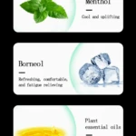 Set x2 Inhaladores: mentol refrescante, alcanfor alivia fatiga y aceites esenciales energizantes.