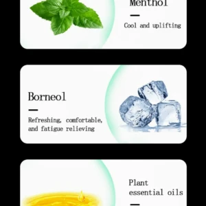 Set x2 Inhaladores: mentol refrescante, alcanfor alivia fatiga y aceites esenciales energizantes.