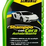 Botella de shampoo para auto Simoniz con cera autobrillante, fórmula con filtro UV, 1000 ml.