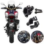 Base para espejos retrovisores de moto Honda, repuesto negro metálico.