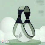 Fular portabebé ergonómico color verde y negro, con malla transpirable, ideal para recién nacidos.