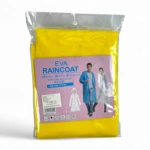 Capa impermeable amarilla EVA, empacada, estilo unisex.