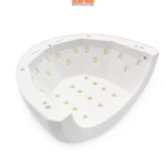 Lámpara UV/LED blanca para uñas, con sensor automático y múltiples luces LED.