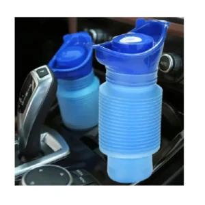 Set x2 orinales portátiles plegables azules, ideal para viajes, en auto.