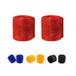 Vendas de boxeo MMA y kickboxing. Paquete de dos rollos rojos grandes y cinco rollos pequeños: azul, amarillo y negro.