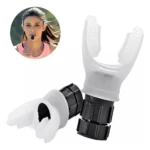 Set x2 Entrenador Pulmonar Ejercitador Respiratorio, blanco y negro, uso para mejorar capacidad pulmonar