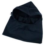 Pasamontañas térmico azul marino, para ciclismo o moto, con ajuste y gorro integrado.