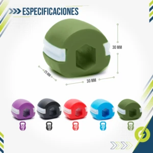 Set x2 Ejercitador Mandíbula Tonificador Verde
