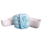 Ice Roller S30 azul con doble contenedor blanco para tratamientos faciales fríos.