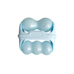 Rodillo de hielo azul de doble cabeza con textura de puntos para masaje facial y corporal, Ice Roller S30.