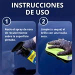 Instrucciones de uso: rocía spray cerámico Sopami en la pintura del auto y luego limpia con toalla seca.