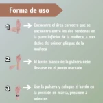 Set x2 Manillas Antimareo: Guía ilustrada de uso correcto en la muñeca para aliviar náuseas.