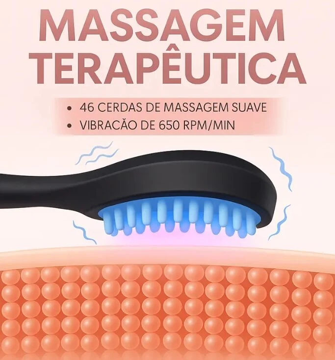 Cepillo Masajeador con Vapor para Cabello - Hidrata, Suaviza y Reduce el Frizz