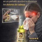 Agua Florida Fresh en botella verde brillante, ayuda a aliviar dolores de cabeza por resfriados.