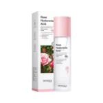 Tonico facial Bioaqua Rose Hyaluronic Acid 98% hidratante y antienvejecimiento con rosas y etiqueta BIOAQUA.