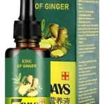 Tónico capilar KING OF GINGER, 7 DAYS, 30ml, con jengibre, ideal para nutrición capilar.