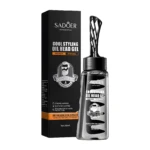 Gel fijador para peinar Sadoer 280ml, con aplicador tipo peine, para peinados firmes y brillantes.