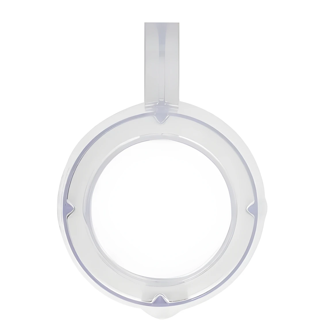 Vaso plástico para licuadora, transparente con asa, juego de dos unidades.