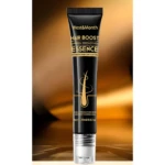 Tubo negro de esencia capilar para fortalecer y oscurecer el cabello, con 20ml de producto.