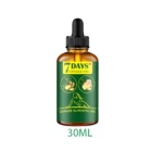 Aceite de jengibre para adelgazar 30 ml en frasco ámbar con etiqueta verde, ilustrando raíces de jengibre y silueta femenina.