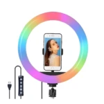 Aro de Luz LED RGB 33cm con Trípode - Ilumina tus creaciones y mejora tu imagen - Imagen 3