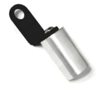 Base universal para celular plateada y negra, para colocar en el espejo.