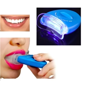 Set x2 Blanqueador Dental con luz LED para casa - eliminas manchas de café y recuperas tu sonrisa brillante