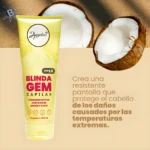 Crema Blindagem Capilar Anyeluz con aceite de argán y coco, protector térmico FPS 6.