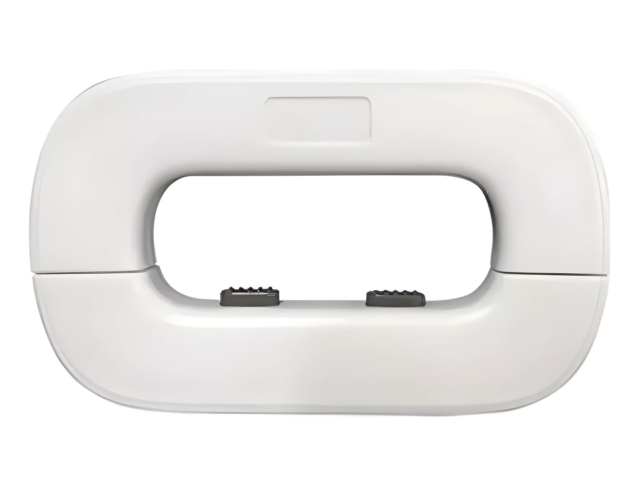 Set x2 bloqueo blanco para puerta o nevera con dos seguros negros texturizados.