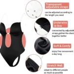 Body Escote Profundo Invisible - Realza y Moldea tu Figura Diariamente - Imagen 4