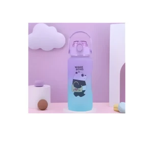 Botella termo 2L degradado púrpura a azul con diseño de oso panda y texto "WE BARE BEARS".