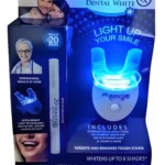 Kit blanqueamiento dental 20 Minute Dental White con luz LED y aplicador para aclarar hasta 8 tonos.