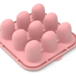 Set x2 chupos de fruta en silicona rosa pastel, ideal para alimentar bebés.