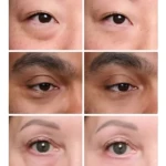 Antes y después: crema tensora antiedad para contorno de ojos, reduce bolsas y ojeras.