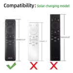 Set x2 fundas para control Samsung, 1 negra solar 142mm y 1 blanca 132mm.