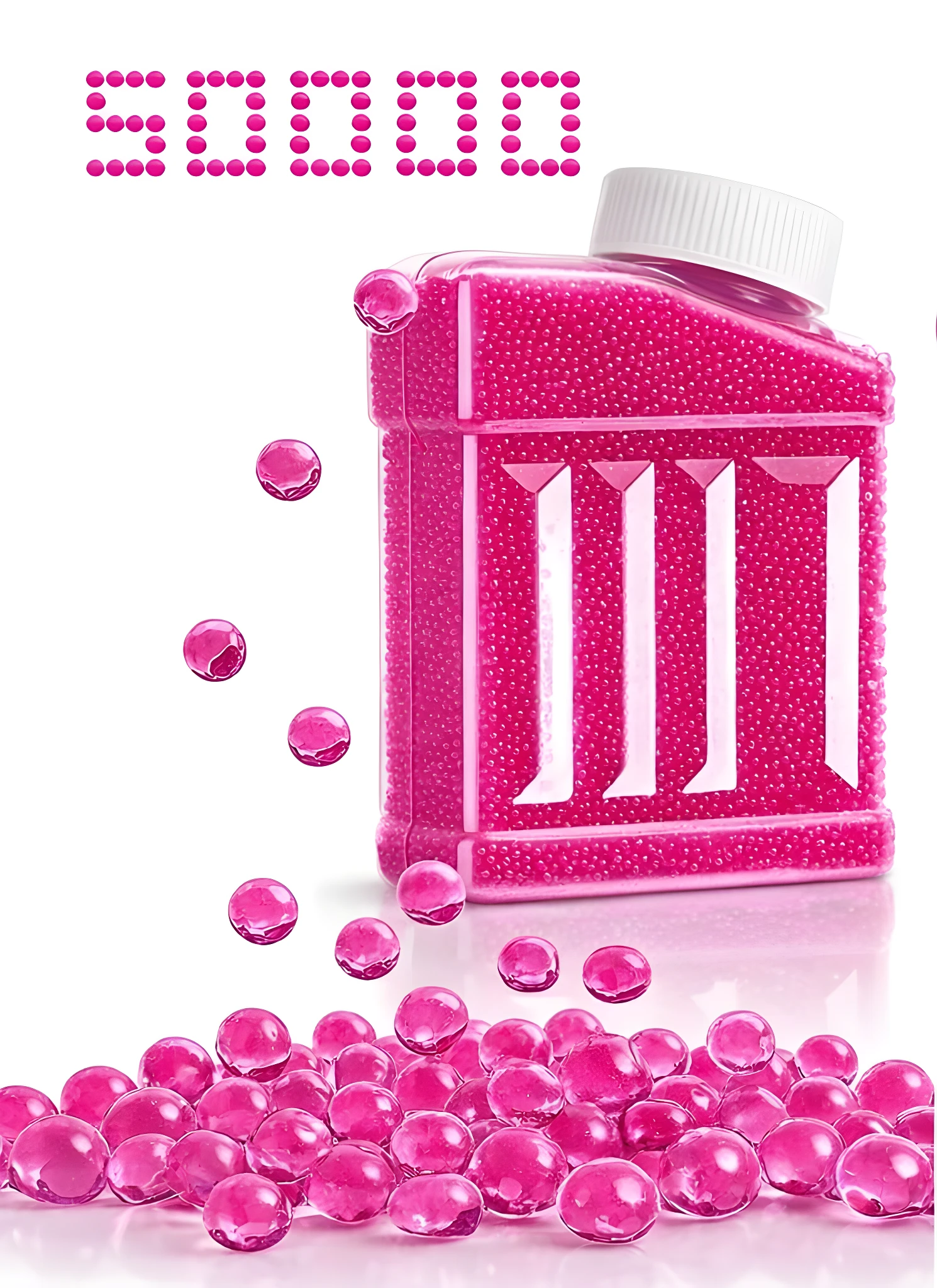 Set x2 Hidrogel Orbis 50000 rosas, recarga para pistolas de agua.