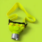 Linterna minera acuática AK3511, neón, banda elástica, plateado, para buceo.