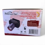 Linterna minera LED Nanotec aluminio, con zoom, diagrama de funciones, recargable, AC90-240V, hecha en R.P.C.